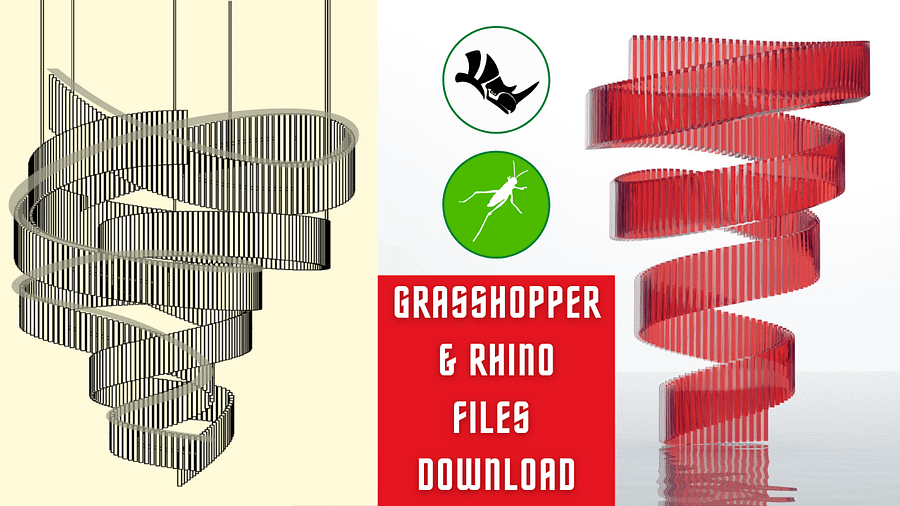 Parametric Chandelier Design Rhino Grasshopper Files Download product image (1)