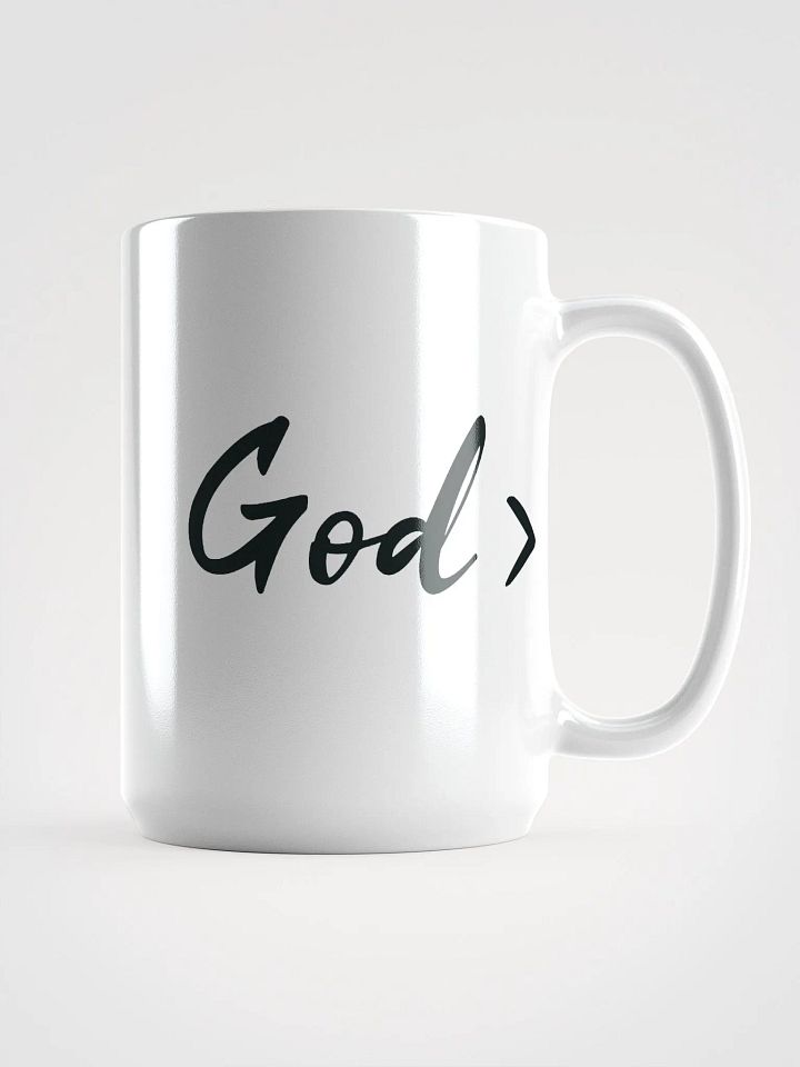 God > BLACK TEXT MUG product image (1)