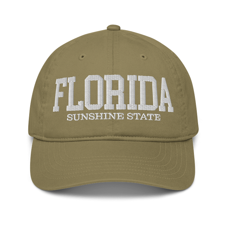 Florida Sunshine State Embroidered Organic Hat product image (19)