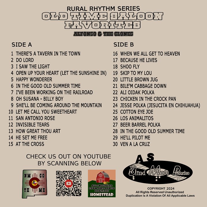 OLD TIME SALOON CLASSICS - CD product image (2)