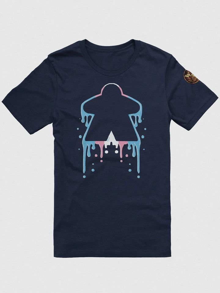 Drippy Trans Pride Meeple T-Shirt product image (2)