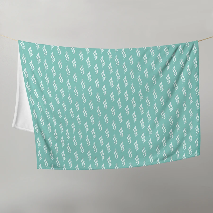 Drifting Leaves Mint Blanket product image (9)