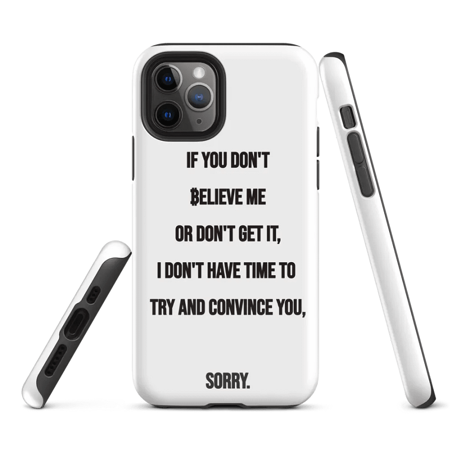 SATOSHI Quote - iPhone Tough Case product image (1)