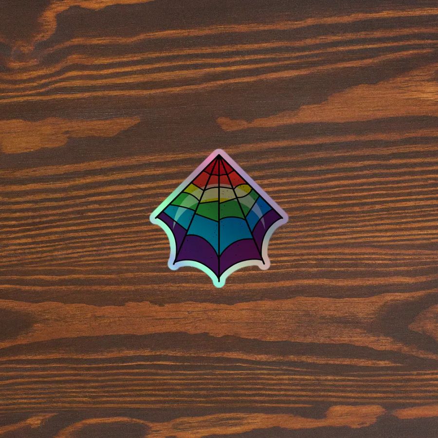 galaxy spiderweb holo sticker product image (7)