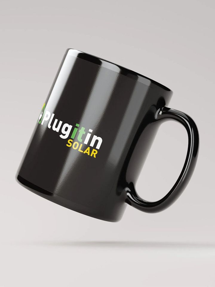 Plug It In Solar High-Quality Black Glossy Mug product image (4)