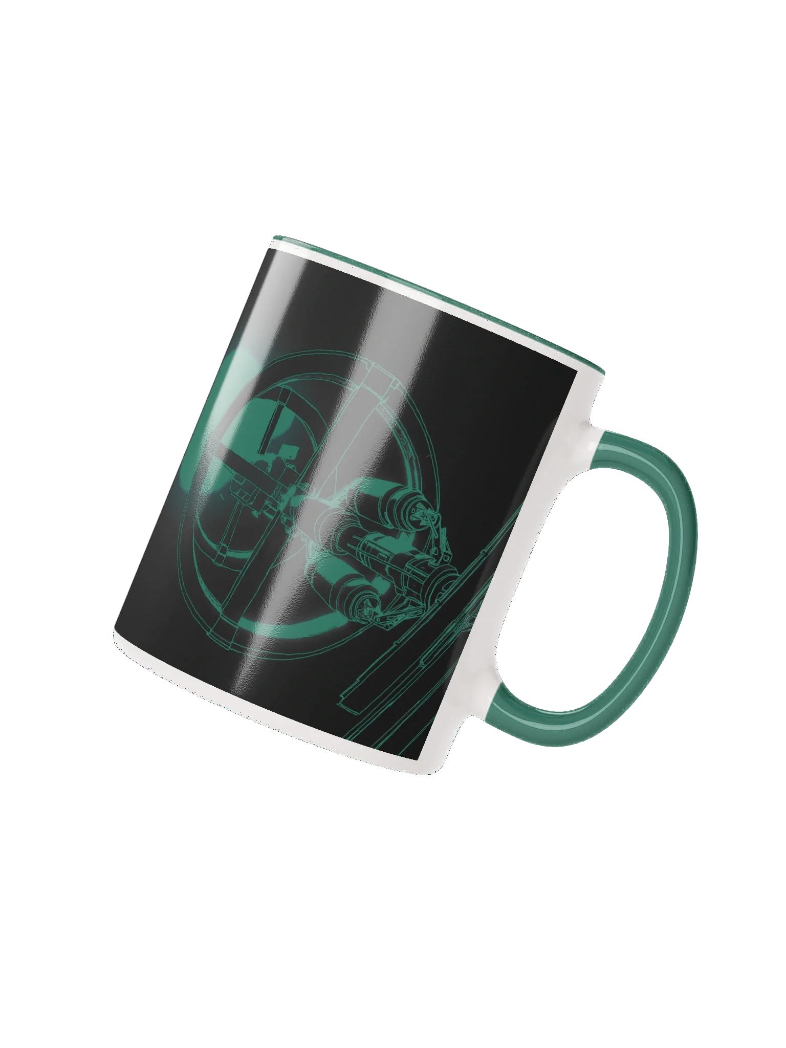 Space Station Mug - Dark Green product image (2)