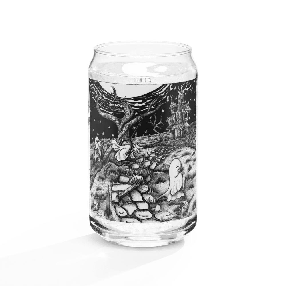 Haunted Estate can-shaped glass product image (10)