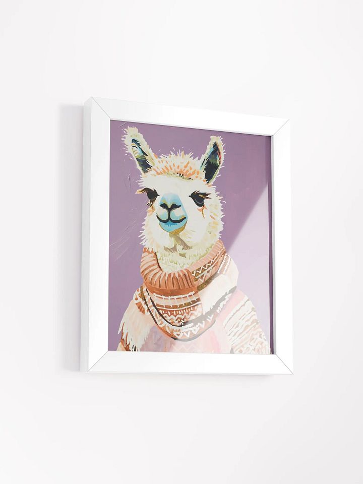 Sweater Llama Framed Poster product image (2)