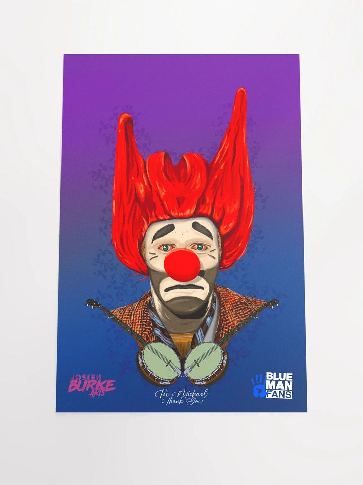 Floppy the Banjo Clown - The Man, The Myth, The Legend... 12x18 Fine Art Print product image (1)