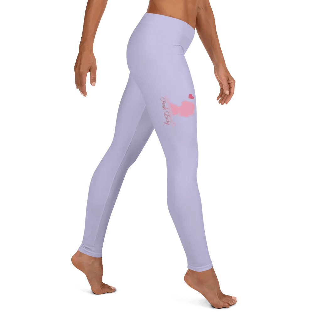 Backfilled lite purple colour with Pink Lady design -All-Over Print Leggings product image (5)