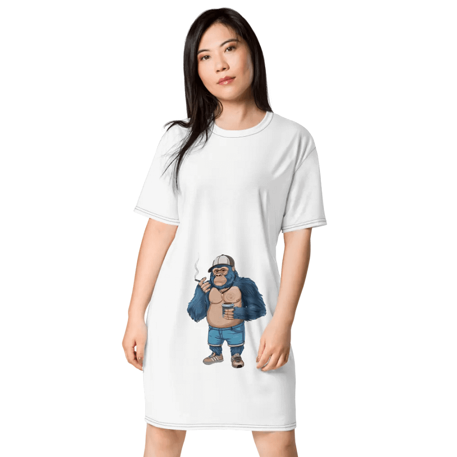 Blue Gorilla T-Shirt Dress product image (1)