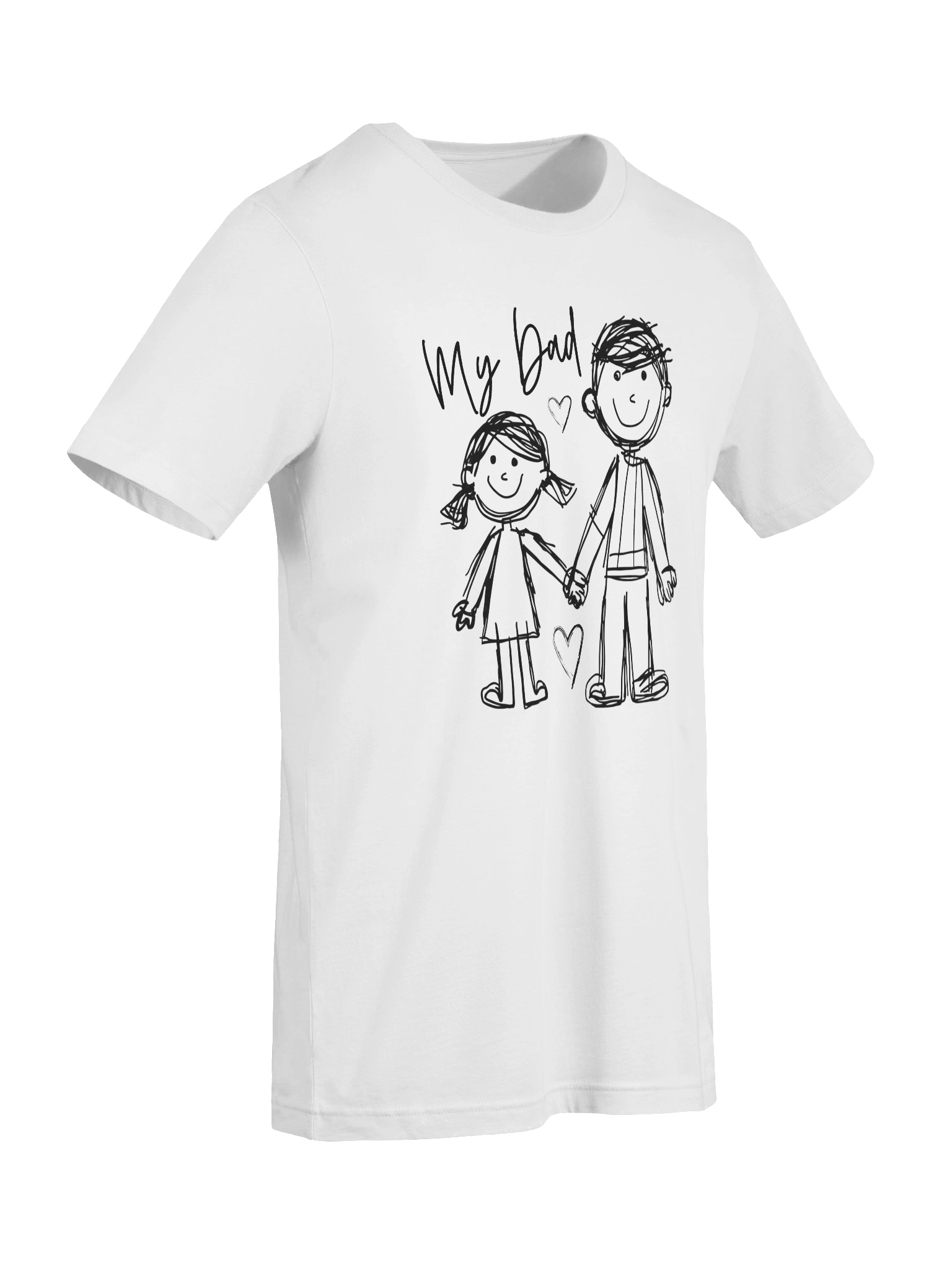"My Dad" Hand Drawn Line Art T-Shirt | Minimalist Father's Day Gift product image (4)