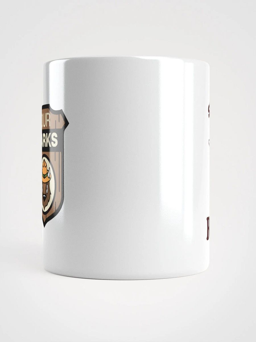 Smokey Says RESIST! Coffee Tea Mug Cup 3 SIZES! White Glossy Ceramic Cafe Outdoors product image (5)