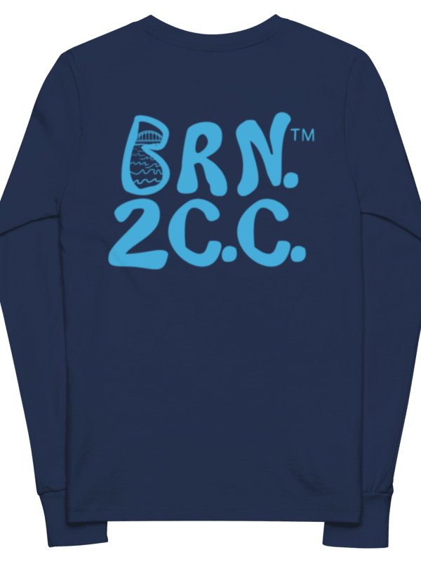 Boys' | BOURNE to Cape Cod™ | Youth Long Sleeve Tee | Coastal Cool for the Next Generation | Blue Logo product image (2)