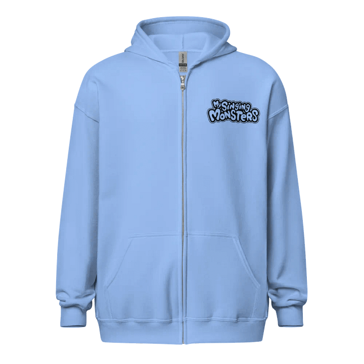 My Singing Monsters Single Color (Black on White) Logo Zip-up Hoodie product image (1)