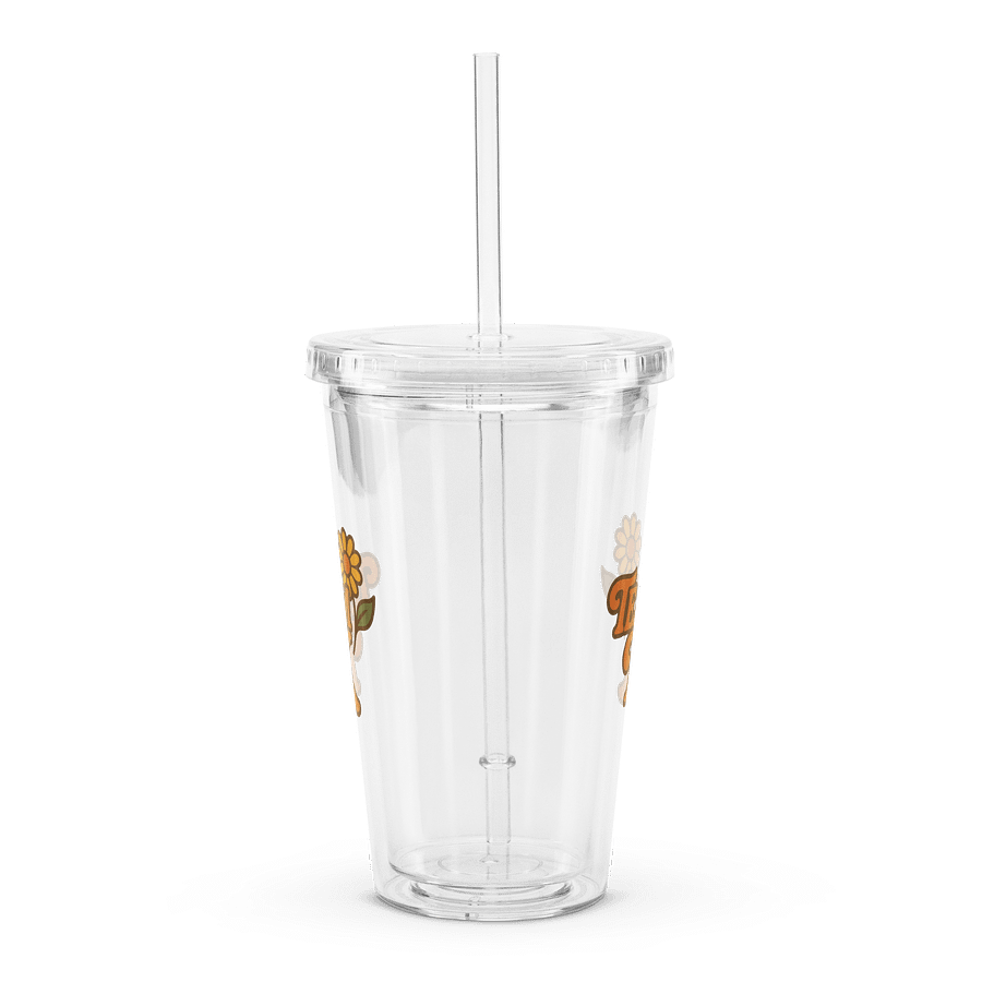 Team K 1970's Clear Plastic Tumbler product image (4)