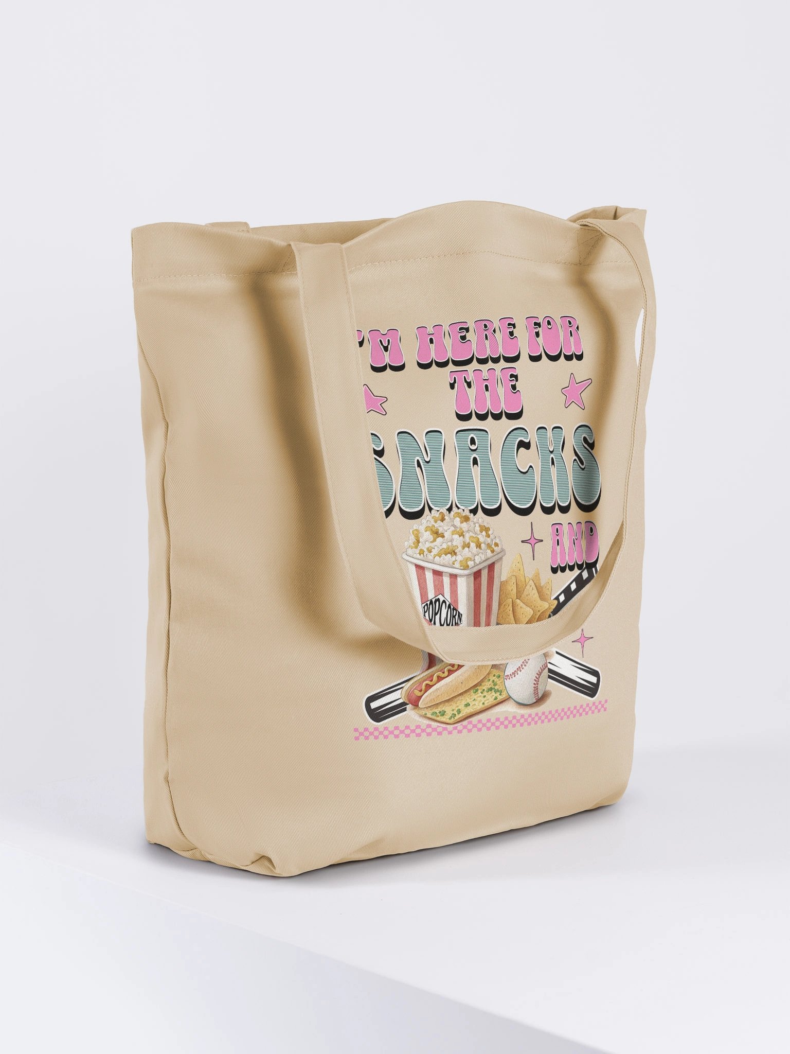 Im Here For The Snacks And Baseball Game Day Tote Bag product image (1)