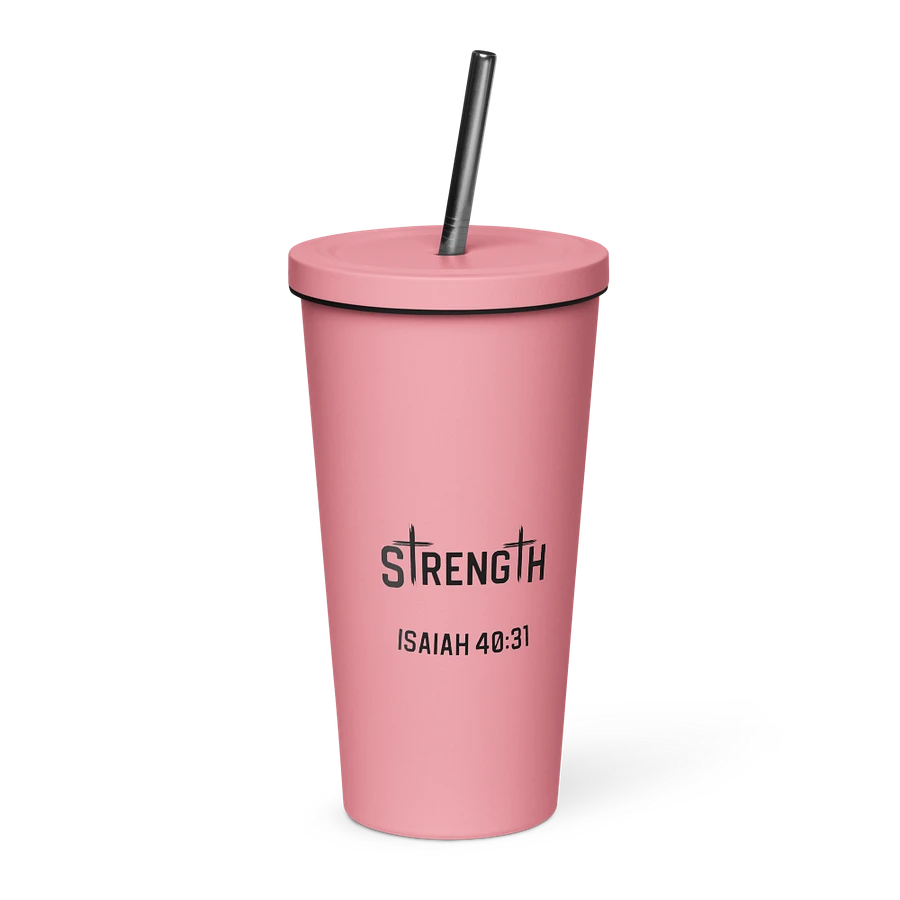 Strength 20 oz. Insolated Cup: Pink product image (1)