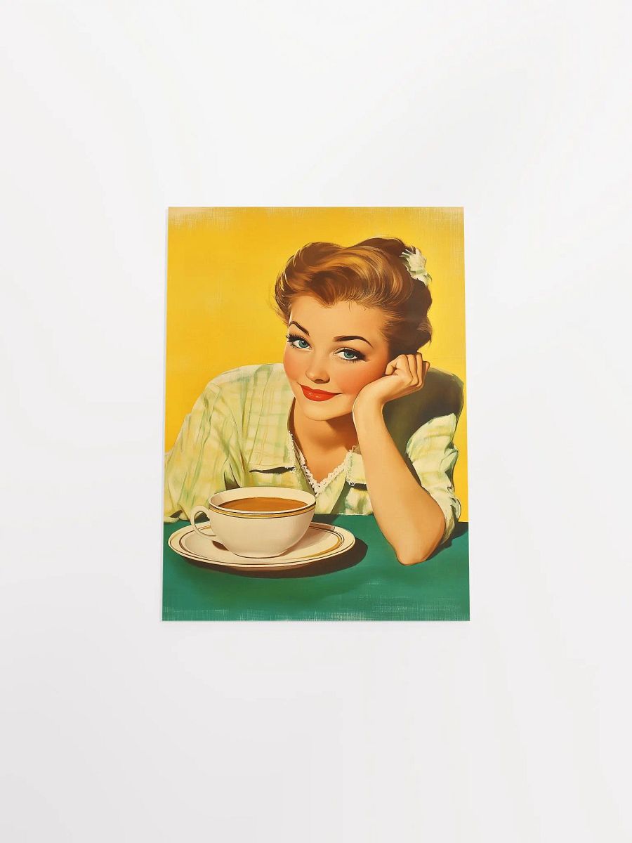 Morning Brew Retro Poster - Nostalgic 1950s Coffee Art Print product image (33)