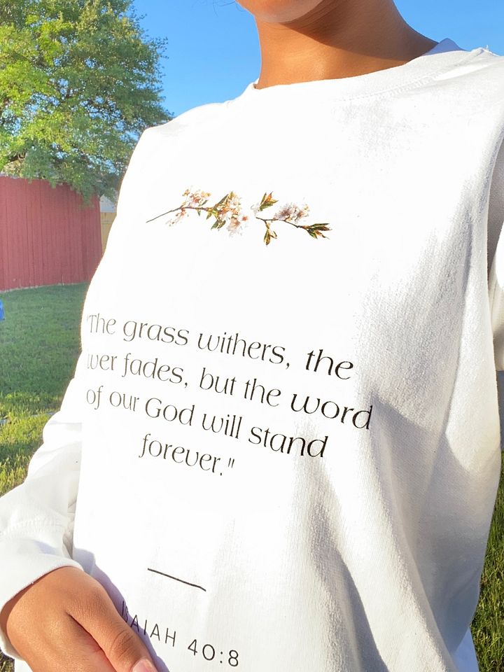 The Flower Fades White Unisex Crewneck product image (1)