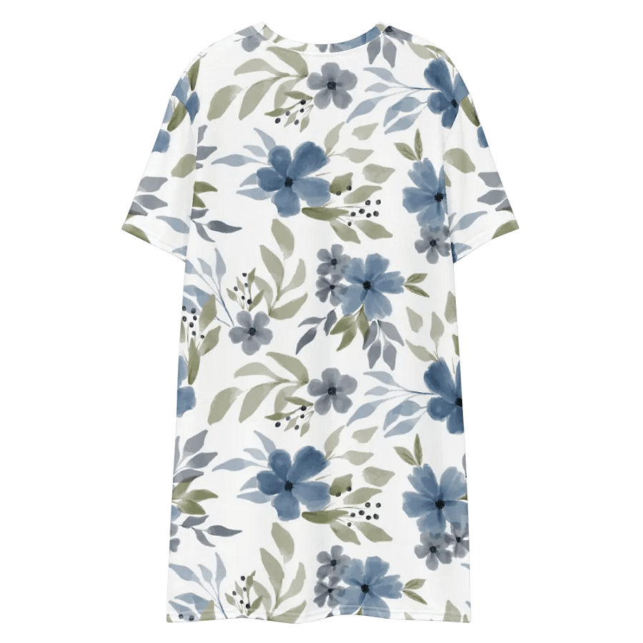 Blue Blossom Bliss T-Shirt Dress product image (7)