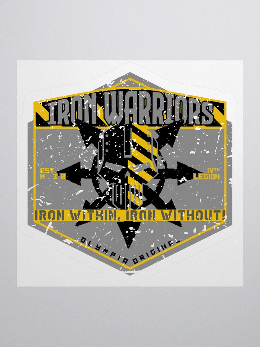 Iron Warriors - Iron Within Iron Without Sticker | Warhammer 40K Decal product image (1)