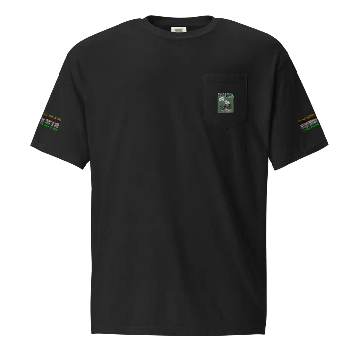 Uh-Huh Panda Scribble Art (Comfort Colors Unisex Garment-Dyed Pocket T-Shirt) product image (2)