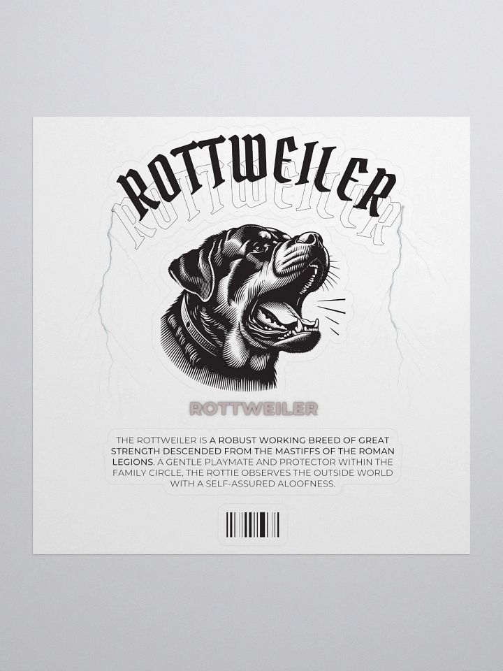 Barking Rottweiler Sticker product image (2)