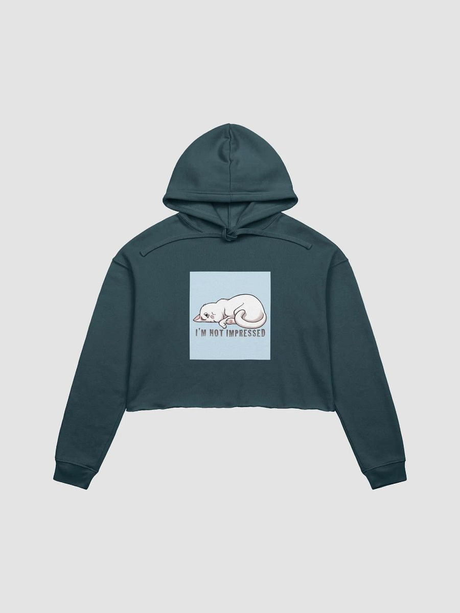 Not Impressed Cat Crop Hoodie product image (7)