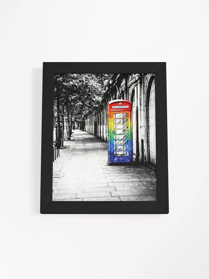 British Telephone Box - LGBTQ Pride Design Framed Poster product image (11)