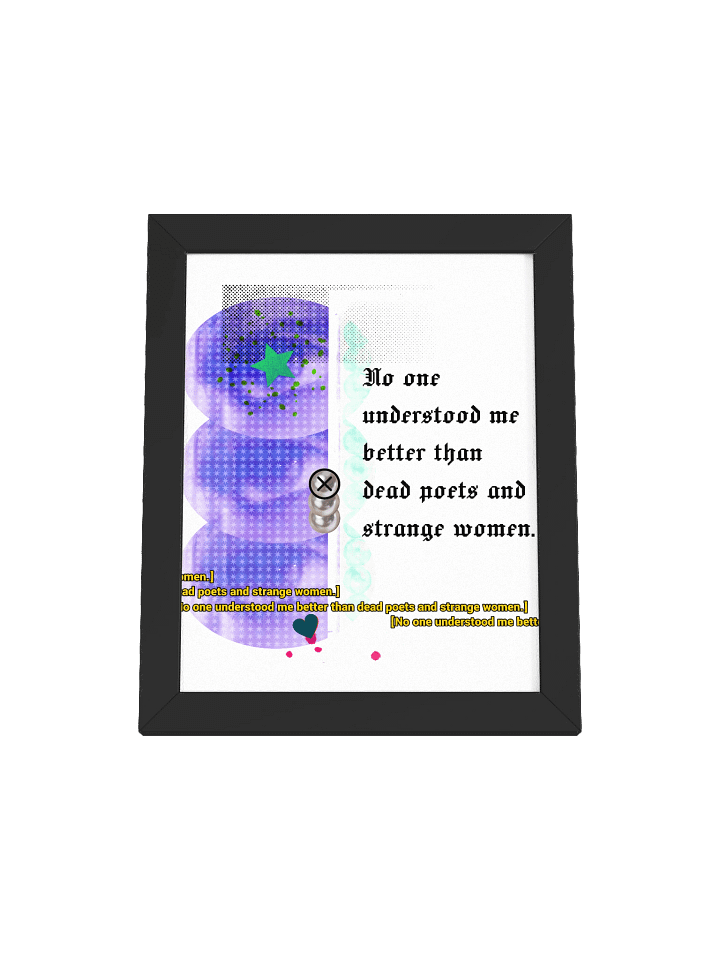 Dead Poets & Strange Women Framed Art Print product image (7)