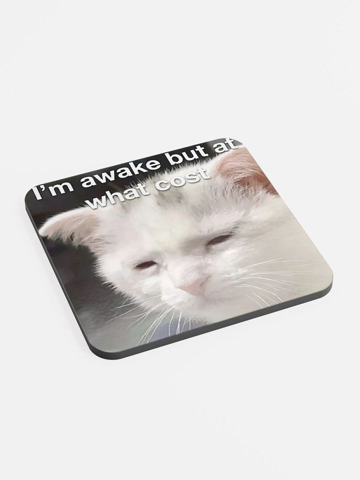 Glossed Cork Coaster: Meme Cats product image (2)