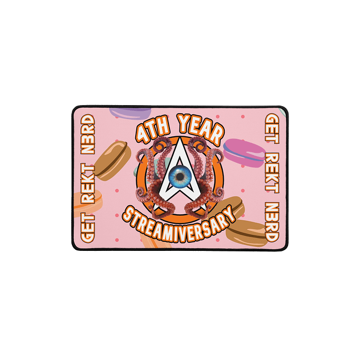 (Limited Edition) 4th Streamiversary 'OA-Cthulhu' Logo Desk Mat - *Macaron Theme* product image (1)