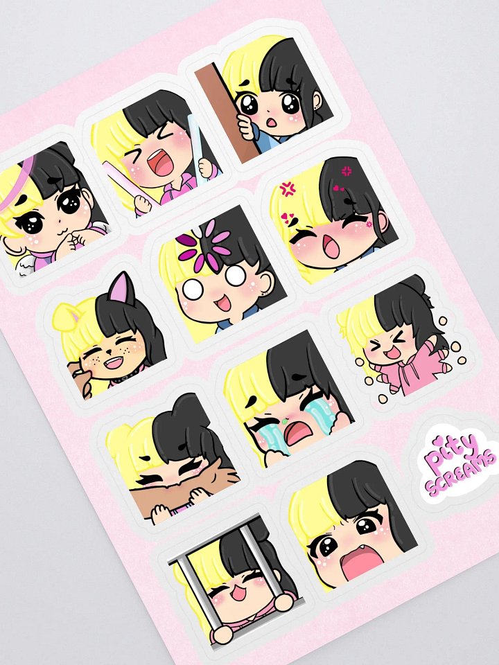 Emote Sticker Sheet 3 product image (1)