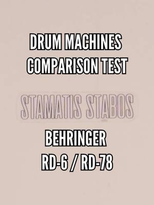 🥁 In this video, I compare the Behringer RD-6 and Behringer R-78, two classic-style analog drum machines that bring vintage punch and groove to modern setups. You’ll hear direct audio demos of both units side by side, showcasing their unique character and tone in house/techno beat rhythms. 📝 I’ve also created two exclusive drum pattern collections one for the RD-6 and one for the R-78 packed with ready-to-use house and techno grooves to inspire your next track. 👉 Download the pattern packs now from my merch store: Links in Profile 🎧 Gear Used: Behringer RD-6 Behringer R-78 If you enjoy this comparison, don’t forget to like, subscribe, and drop a comment with your favorite drum machine! #BehringerRD6 #BehringerR78 #AnalogDrumMachine #HouseMusic #Techno #DrumPatterns #GearDemo #SynthCommunity