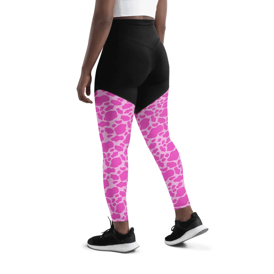 Pink Cow Print Leggings product image (7)