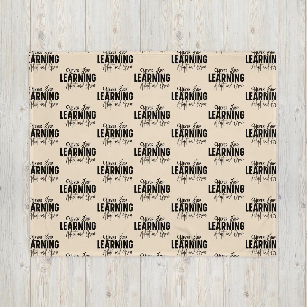 Never Stop Learning Blanket product image (6)