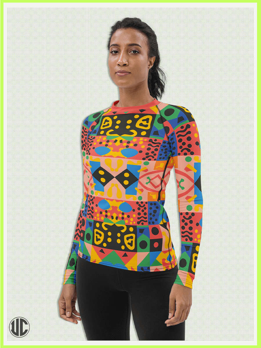 Vivid Memphis Style - Women's Rash Guard product image (3)