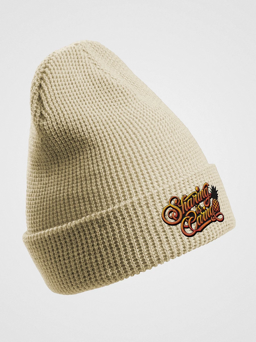 Sharing Is Caring Embroidered Waffle Beanie product image (14)