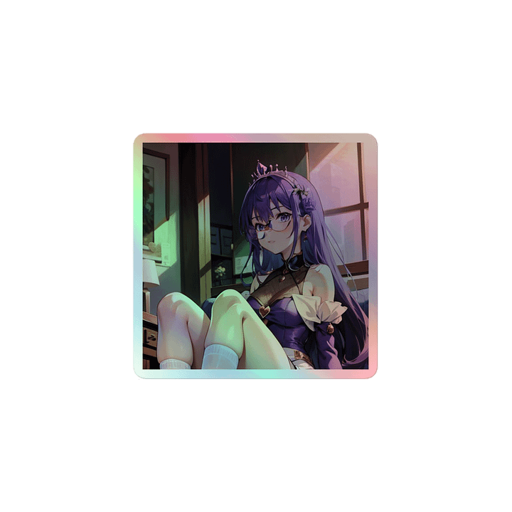 Purple K Princess HOLOGRAPHIC" STICKERS product image (1)