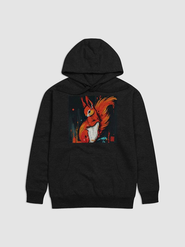 gorgeous neo impressionism X art nouveau x surrealism red squirrel Cozy Cotton Haven Hoodie product image (1)