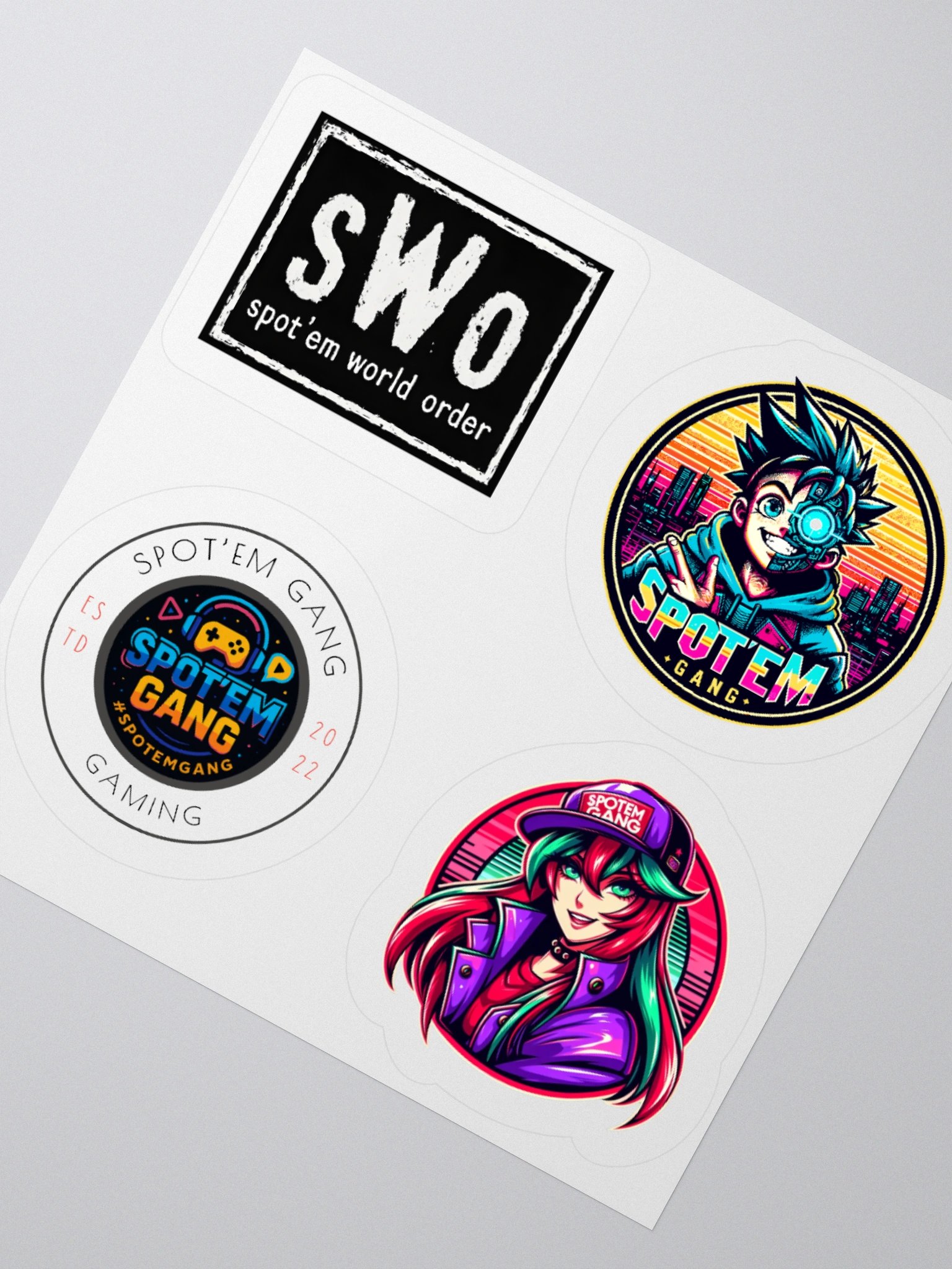 Spot'em Gang Vinyl Kiss Cut Stickers (Set 1) product image (6)