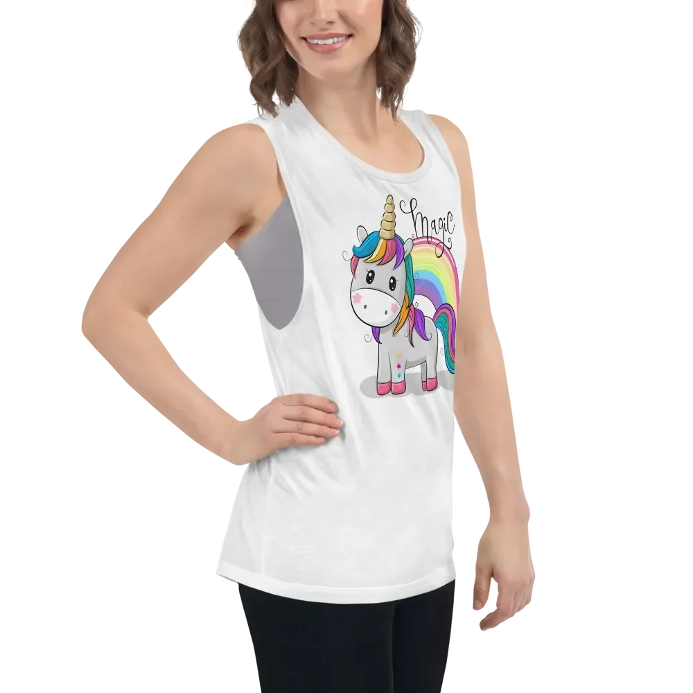 Magical Unicorn Flowy Muscle Tank product image (7)