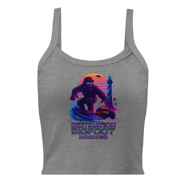 Destination Bigfoot Bronco Synthwave Women's Sunset Tank (Multiple Colors) product image (3)