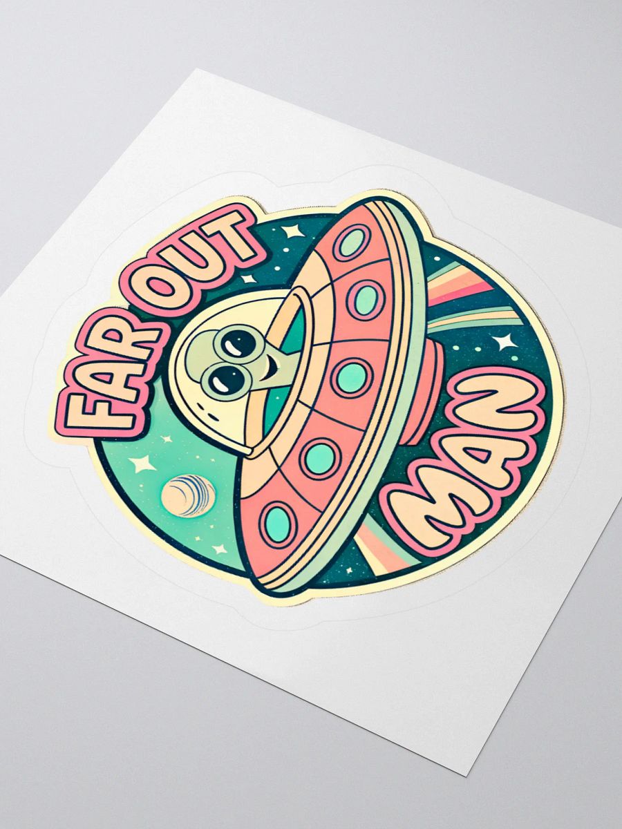 Far Out Alien Kiss Cut Stickers product image (9)