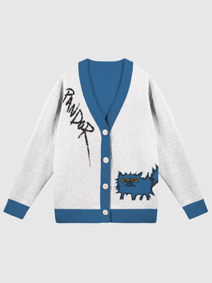 Scrungled Blue Cat Cardigan product image (3)