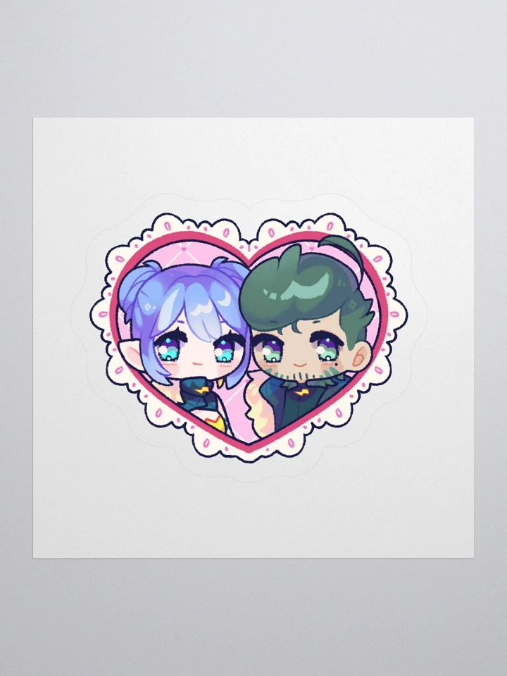 Valentines day Ondy and Squigg Sticker product image (1)
