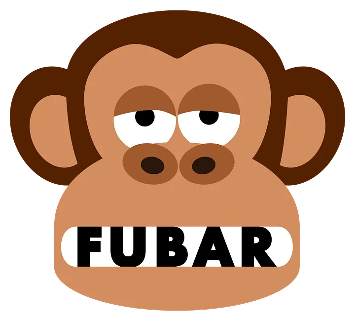 Rude Bored Monkey Thinks You Are FUBAR T-Shirt product image (2)