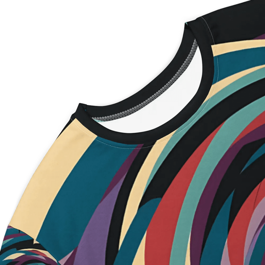 Abstract Lithographic Pattern Design T-shirt Dress - v1 product image (4)