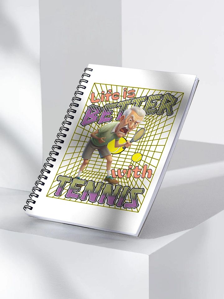 Life Is Better With Tennis Male Enthusiasm Notebook product image (2)